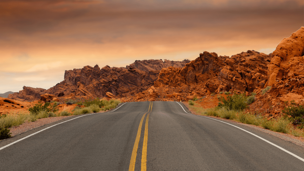 a image of an empty road