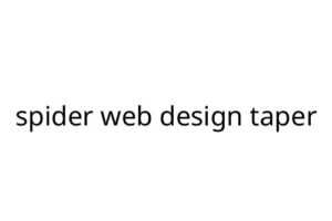 spider web design taper