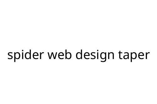 spider web design taper