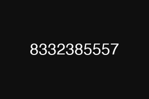 8332385557