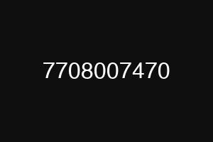 7708007470